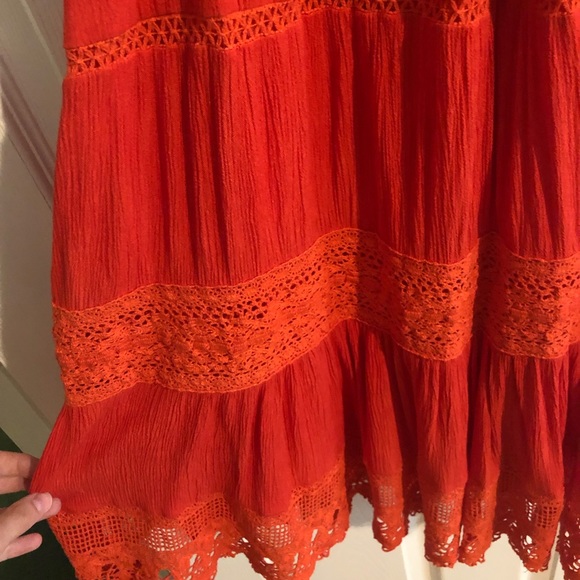 UO Kimchi Blue La Palma Crochet Inset Mini Dress - Picture 3 of 4